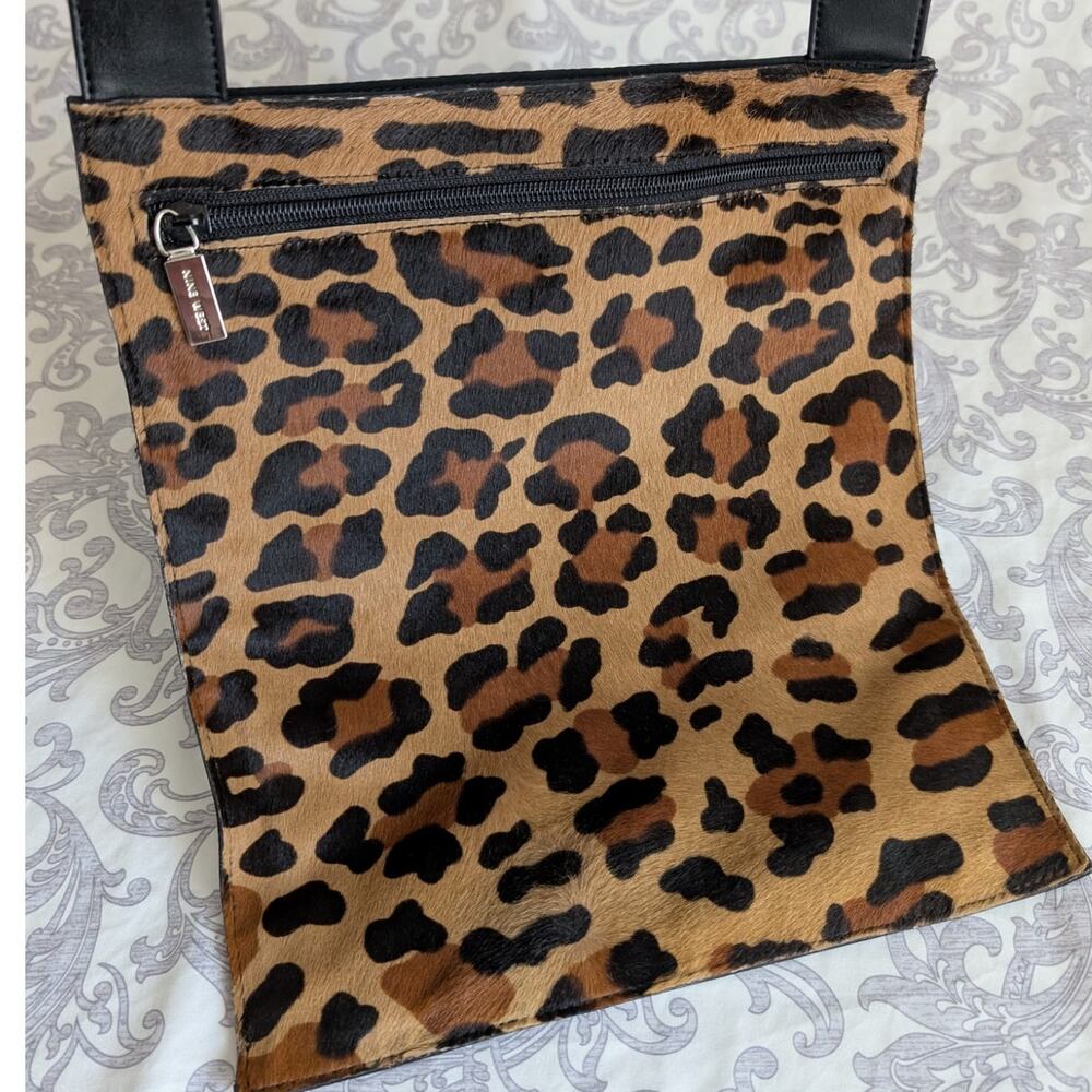 nine west calf hair crossbody bag